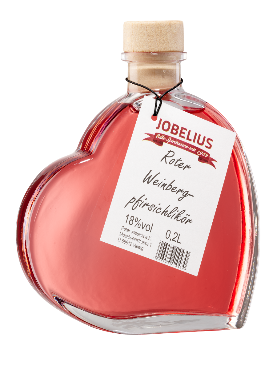 Produktbild: Herzflasche WB-Pfirischlikör