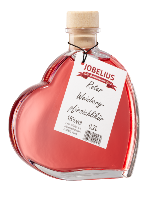 Produktbild: Herzflasche WB-Pfirischlikör
